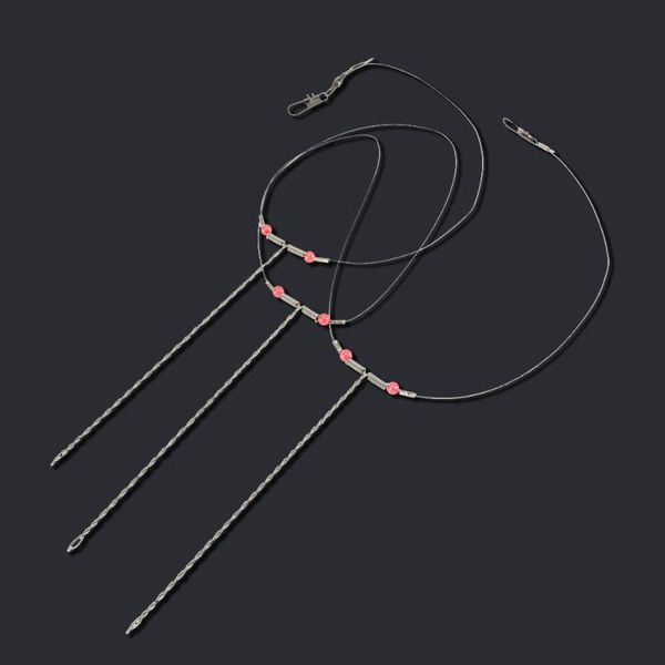 

fishing hooks steel string 17cm durable tackle for carp