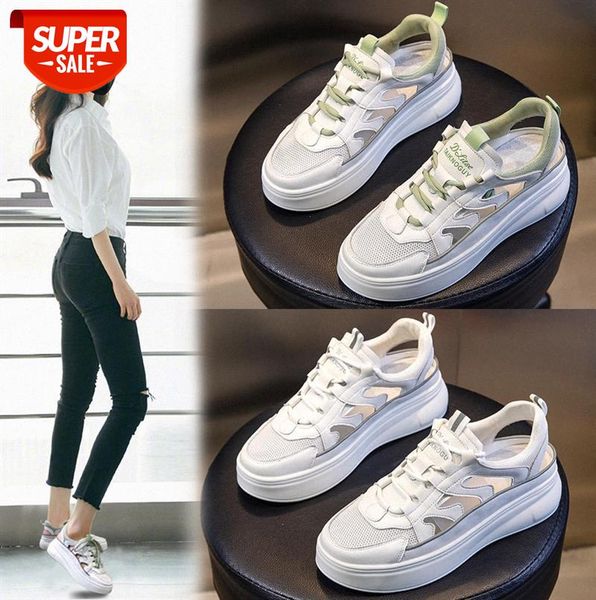 

roman sandals, casual and breathable leather women's shoes, thick-soled all-match trend #dn5g, Black