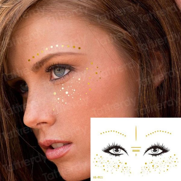 

temporary tattoos glitter tattoo stickers face flash gold silver egyptian girls metalic tattos waterproof makeup