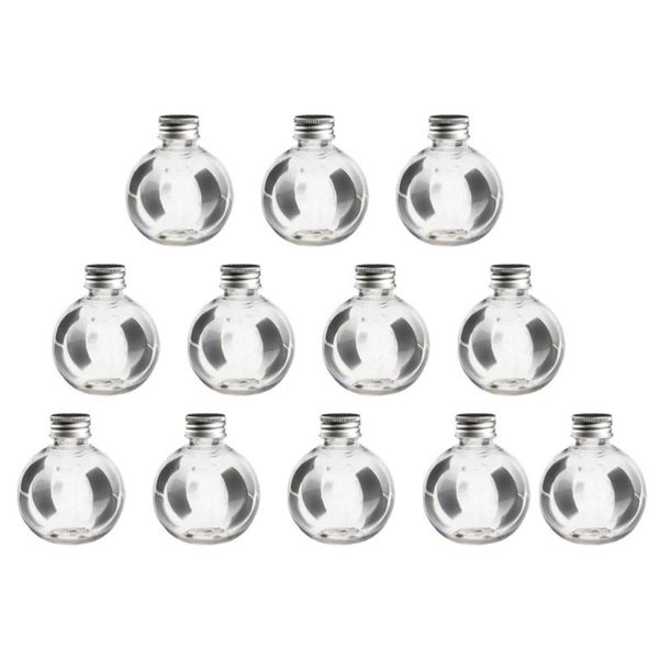 

storage bottles & jars 25pcs 150ml transparent round bulb shape bottle decoration