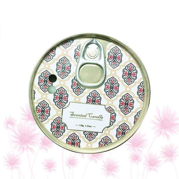 

1pc candle ring-pull can soy wax tinplate scented candles for home bar party ia