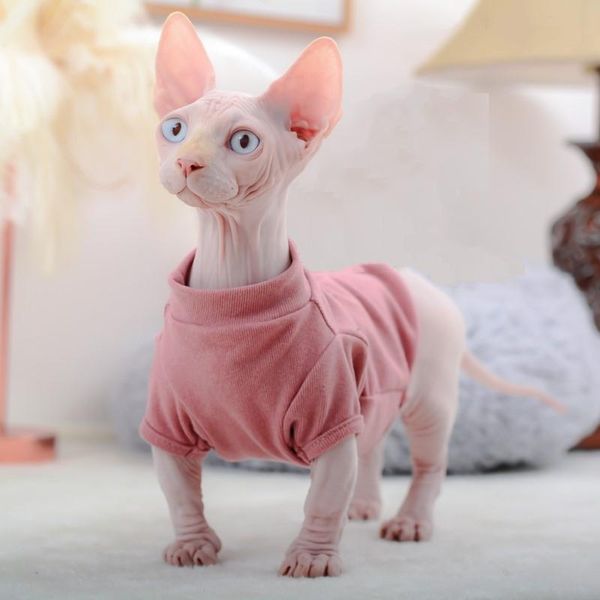 

cat costumes soild sphinx clothes kittens jumpsuit cats hoodies shirt for sphynx soft pet costume devonrex winter autumn spring