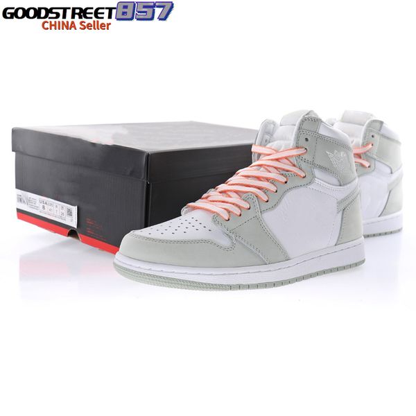 

jumpman 1 1s high og seafoam basketball shoes men women sea foam green classic casual sport sneakers cd0461-002