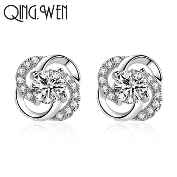 

fashion zircon earrings temperament flower windmill fashion simple inlaid