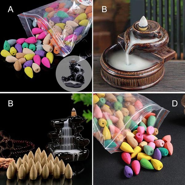 

colorful fragrance scent tower incense mixed with burner iq6 lamps