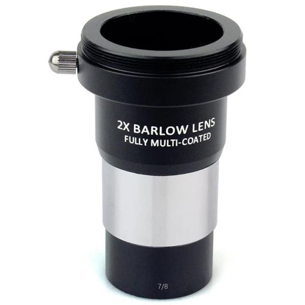 

telescope & binoculars 1.25 inch 2x barlow lens fully multi-coated metal with m42x0.75 thread camera connect interface for eyepieces