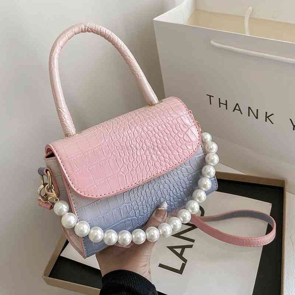 

fashion bags design stone pattern gradient pu leather crossbody for women 2021 simple ladies