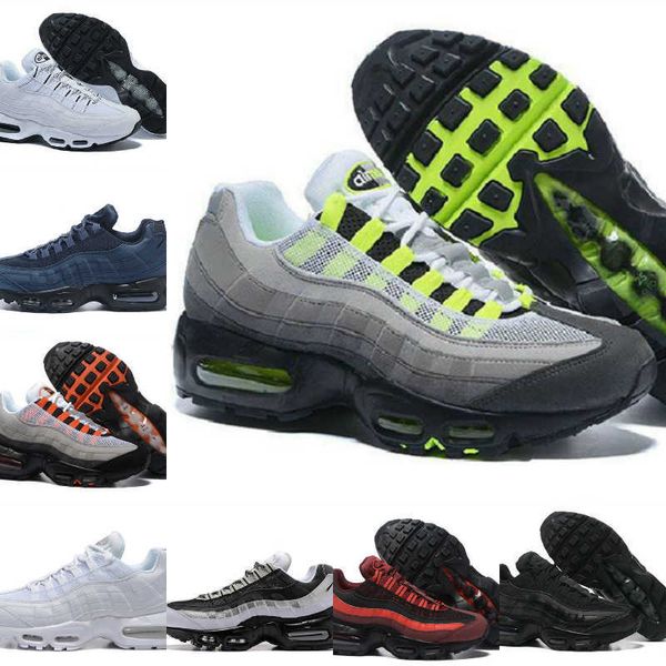 

95s running shoes yin yang og triple black white worldwide seahawks particle grey 95 neon laser fuchsia red men women sports sneakers traine