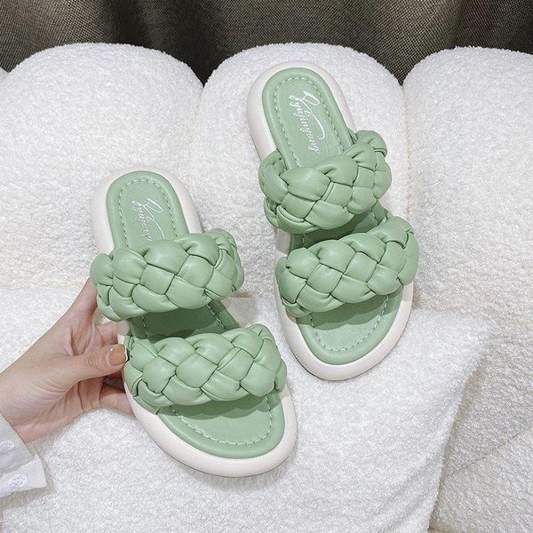 

slippers women's flip flops 2021 comfortable women summer shoes platform outdoor open toe elegant solid sandals, Black