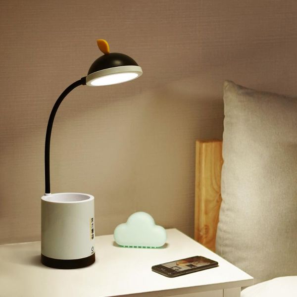 

table lamps cylinder usb charging eye protection desk lamp students learn to read, storage adjustable small