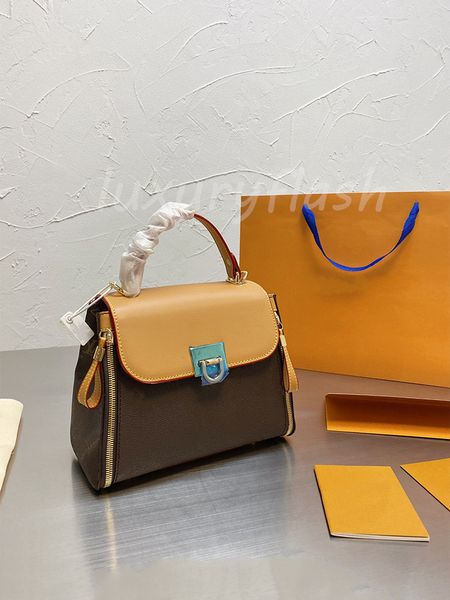 

vintage 2021 europe and america trend fashion women classic designers handbags limited edition crossbody bags 4 color leather handle purse