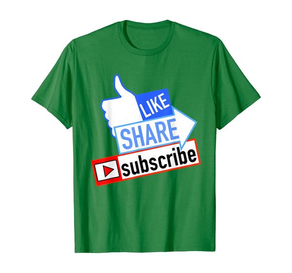 

social media like share subscribe t shirt, White;black