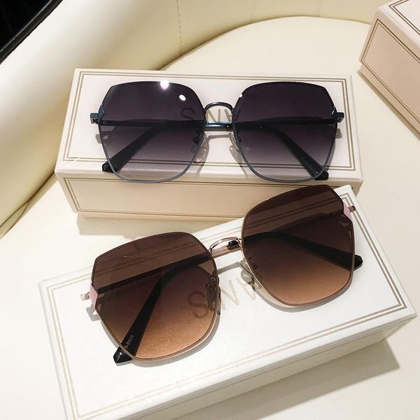 

sunglasses ms 2021 brand designer women's oversized female sun glasses for women uv400, White;black