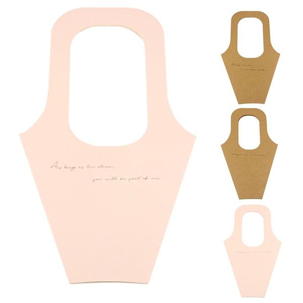

creative handle kraft paper flower bags flowers wrapping gift packaging home decoration wrap