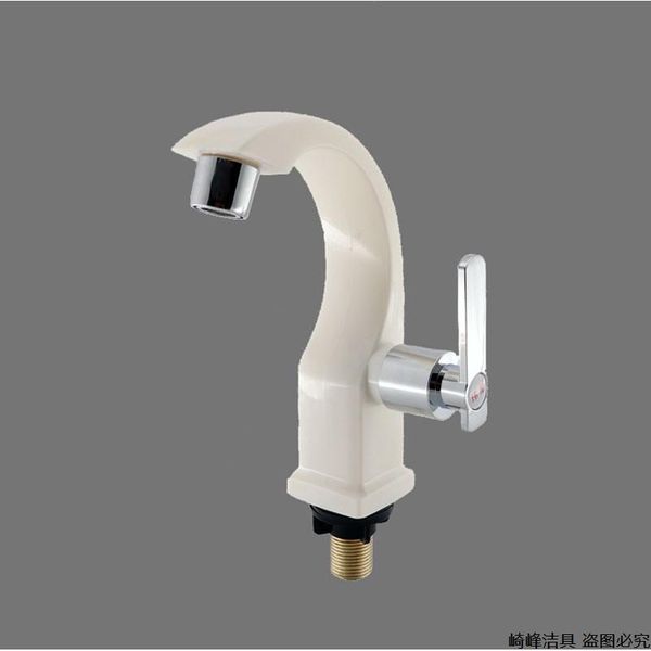 

bathroom sink faucets bath mixer basin shower white cold waterfall sitting plastic mitigeur lavabo fixture dm50bf