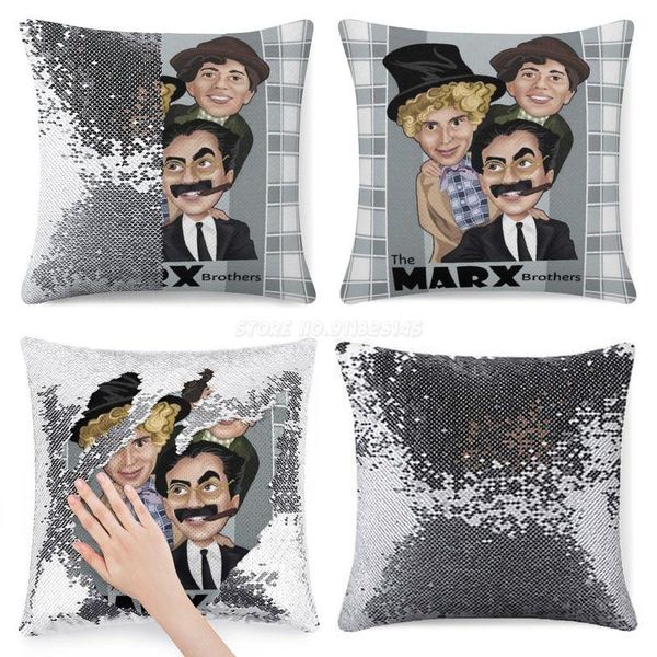 

pillow case the marx brothers sequin pillowcase glitter for sofa decorative party classic cinema