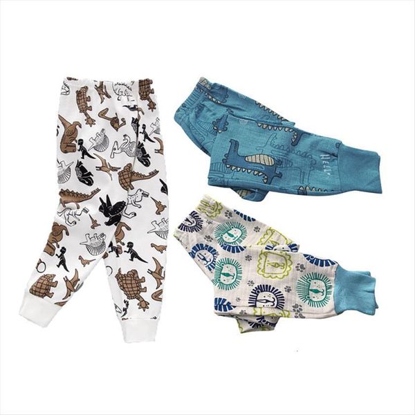

born baby girls leggings cotton linen dinosaur boys pants autumn home clothes cartoon print casual kids trousers 1 10 years, Blue