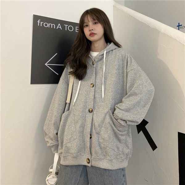 

women's jackets autumn sweater coat thin cardigan hoodie, Black;brown