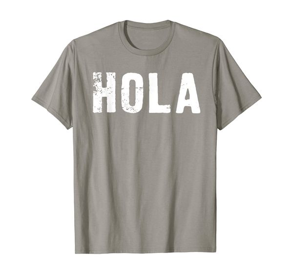 

hola and adios tshirt - funny shirt, White;black