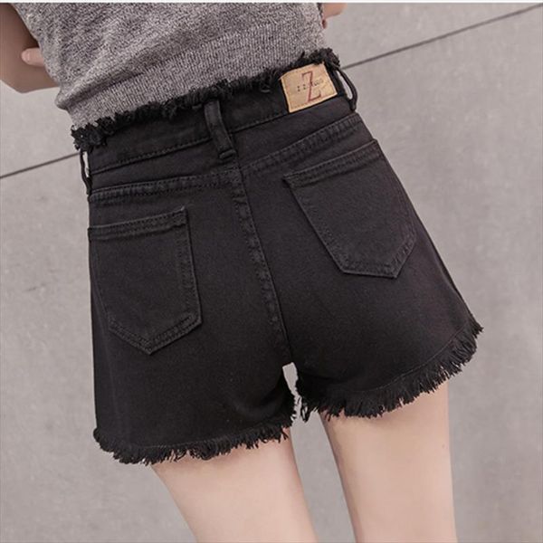 

while korean students summer women short high waisted denim loose wide leg thin a word dk79, White;black