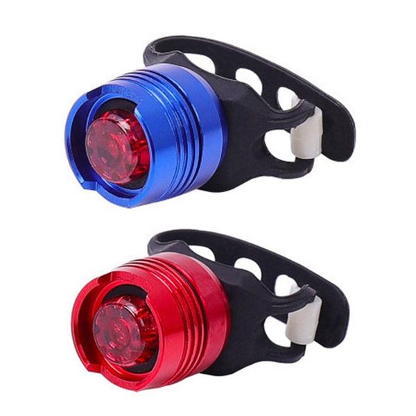 

bike lights 2pcs bicycle rear tail led helmet cycling safety warning lamp light,red & blue