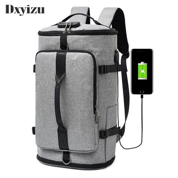 

backpack large capacity travel backpacks men usb charge lapfor teenagers multifunction male school bag