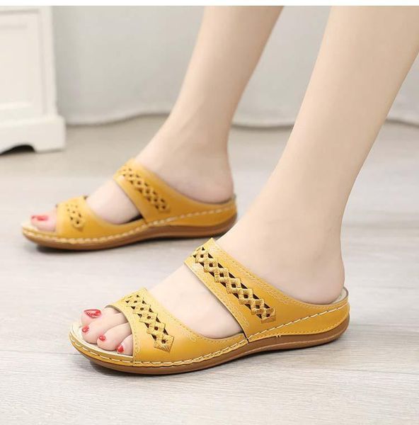 

women summer sandals wedge shoes retro outdoor beach ladies flats female casual flip flops gladiator flat for slippers, Black