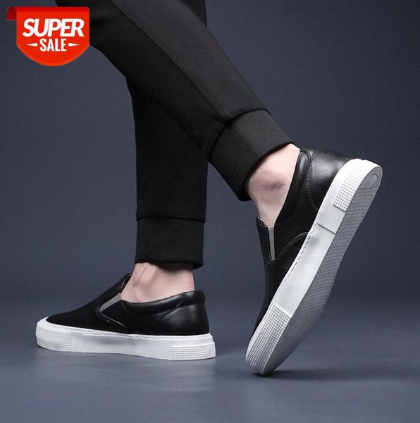 

aoxiang men's shoes, a lazy foot, all-match white casual leather shoes #qm31