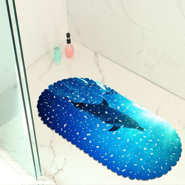 

bath mats ocean dolphin pattern pvc non- slip waterproof mat bathtub shower