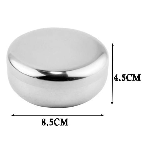 

korean stainless steel rice bowl dish child kid traditional with lid bowls