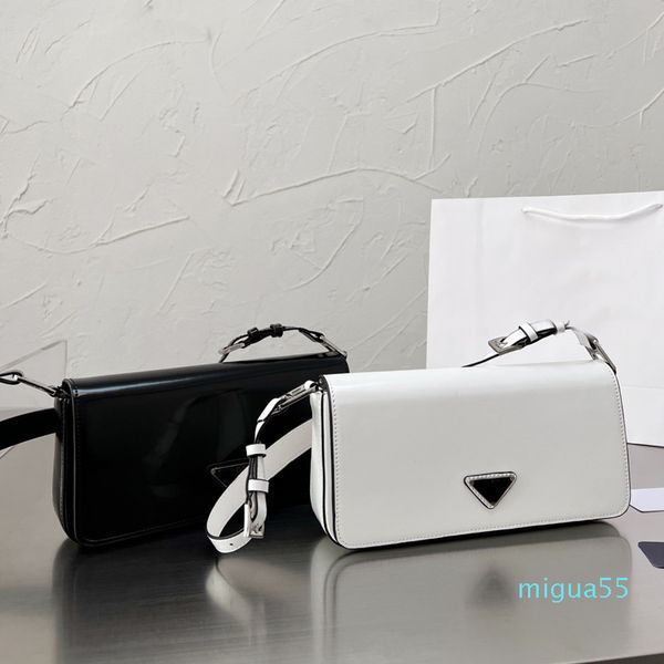 

Women Shoulder Bag Flip Handbags Purse Genuine Leather Triangle Sign Good Quality Messenger Wallets Plain Handbag