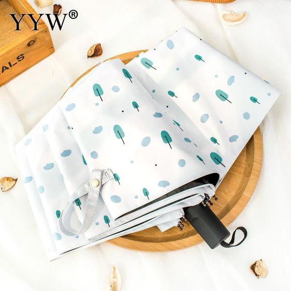 

umbrellas folding umbrella women's parasol paraguas rain sun anti-uv & pongee ambrella pattern parapluie