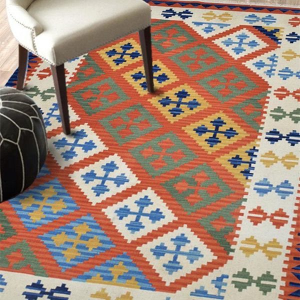

contracted kilim throw carpets handmade runner carpet room floor decoration art wool knitting