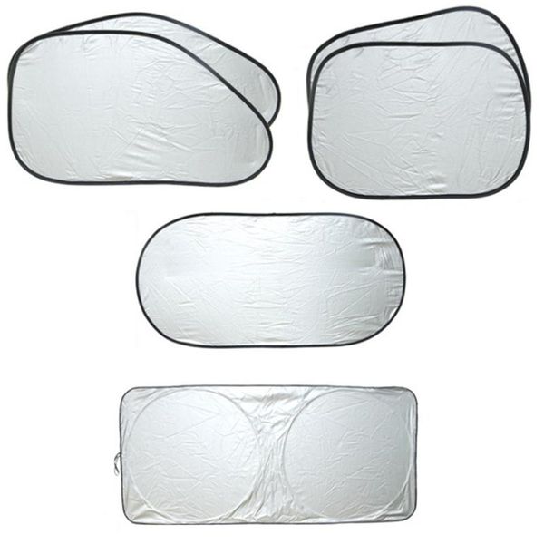

6pcs/set car windshield sun shade cover summer anti uv reflector side window sunshade protection sunscreen curtain organizer