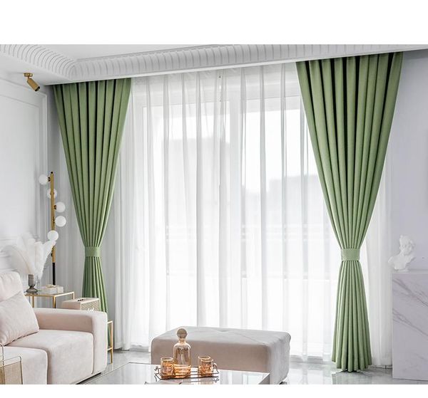 

curtain & drapes curtains shading the whole fabric of nordic minimalist modern living room bedroom luxury home high-end light