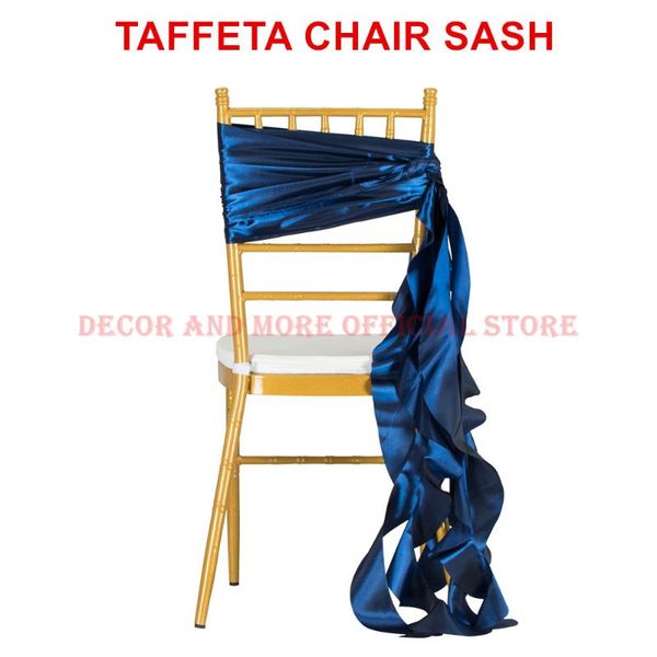 

decor taffeta chair sash blue red white pink bands outdoor el party wedding ties for chiavari cover sashes