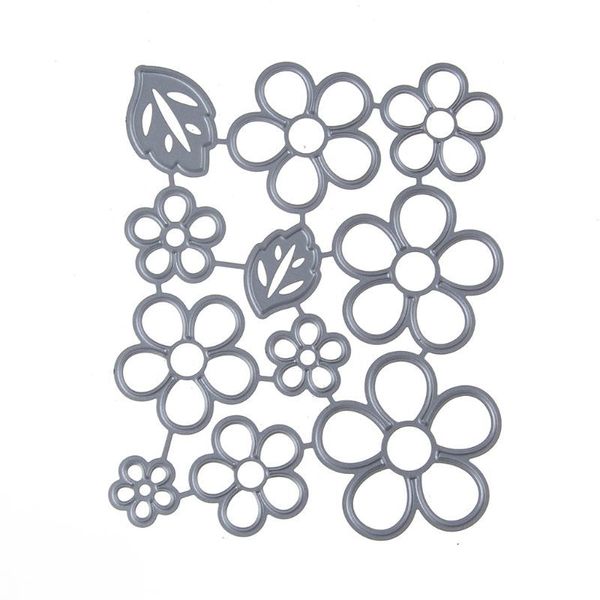 

five sheet flower metals stamping stencil scrapbooking diy album stamp paper card embossing decor craft