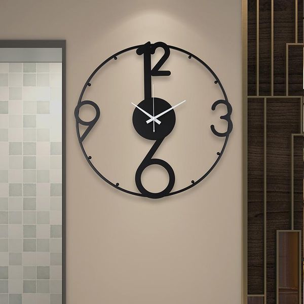 

wall clocks large metal watch sticker mural living room decoration 3d clock modern design for kids iron home decor silent