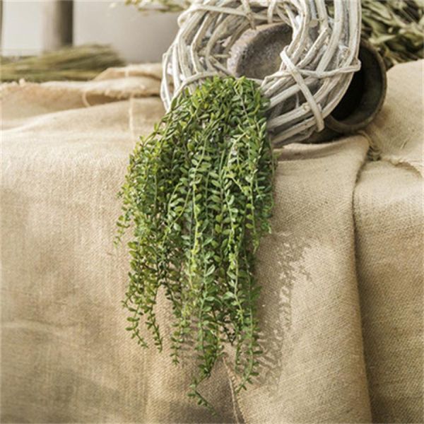 

decorative flowers & wreaths party wedding artificial succulent plant wall hanging pearl vine green branch home decoration