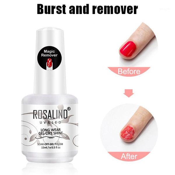 

rosalind burst magic nail polish remover professional easily quickly none hurt your nails gel @me881, Red;pink