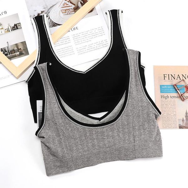 

yoga outfit sports bra women seamless padded fitness running gym underwear push up sport