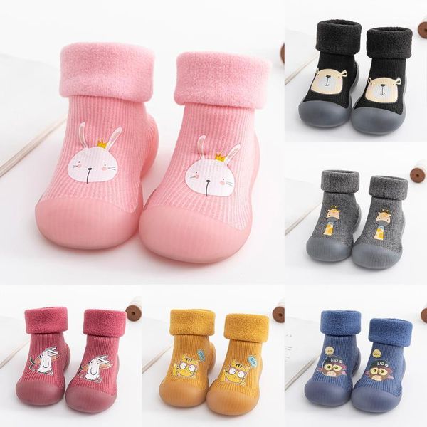

first walkers baby boy shoes sock nonslip floor socks girl soft rubber sole toddler booties