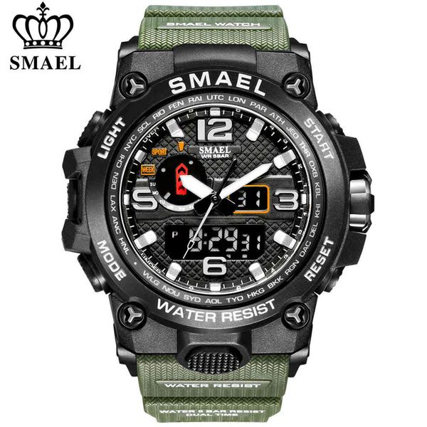 SMAEL Orologi da uomo alla moda Orologi sportivi a LED impermeabili Orologio da polso al quarzo digitale maschile di marca di lusso superiore Relogio Masculino