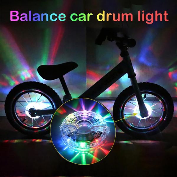 

bike lights bicycle led flower drum light outdoor cycling usb charging 1 7 colors wheel decoration fietsaccessoires#30