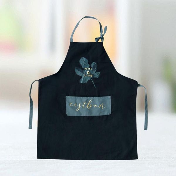 

fashion kitchen apron waterproof oilproof creative thicken (black) aprons