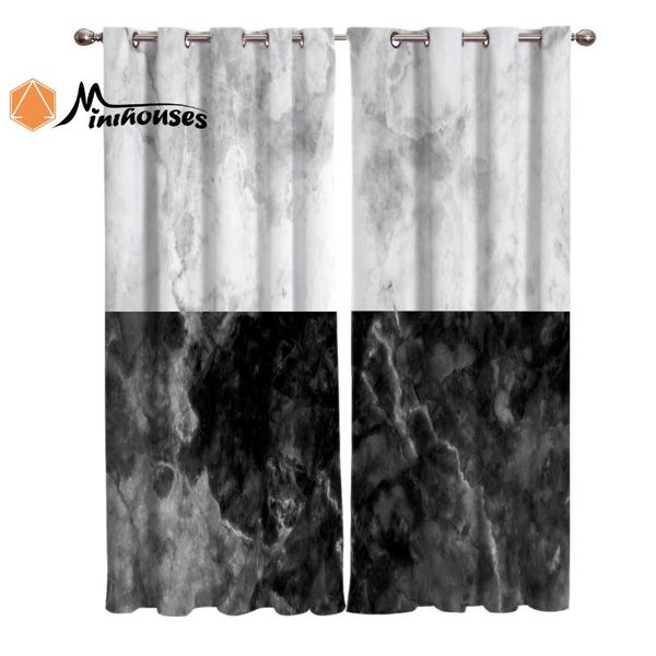

curtain & drapes white black marble natural curtains window living room kitchen indoor high blackout