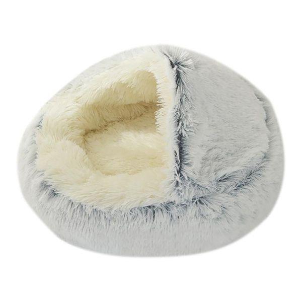 

cat carriers,crates & houses semi closed dog bed fluffy round pet burrowing ladder stairs steps indoor blanket supplies
