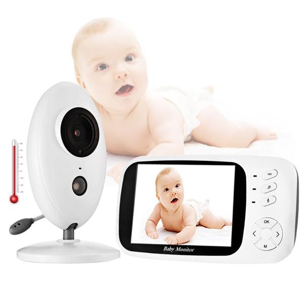 

video baby monitor 2.4g wireless with 3.5 inches lcd 2 way audio talk night vision surveillance security camera babysitter monitors