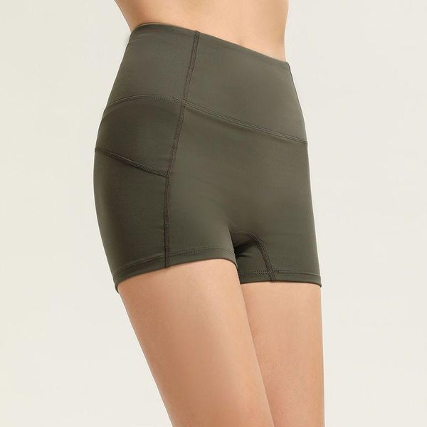 

running shorts sports women summer high waist hip-lifting tight-fitting stretch bottoming yoga jogging solid color fitness pants, Black;blue