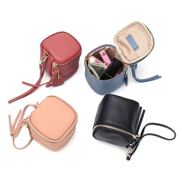 

ladies genuine leather cosmetic bag fashion case makeup women clutch mini toiletry make up organizer bags & cases